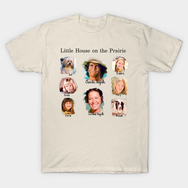 Laura Ingalls Wilder Family T-Shirt by Neicey